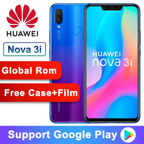 Global ROM Original Huawei Nova 3i nova3i Smartphone 4G RAM 128G ROM