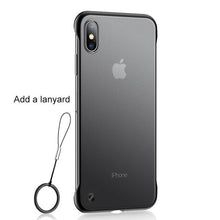 Load image into Gallery viewer, HICUTE luxury Transparent pc Scrub Case For iPhone