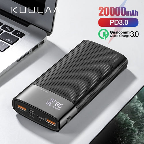 KUULAA Power Bank 20000mAh USB Type C PD