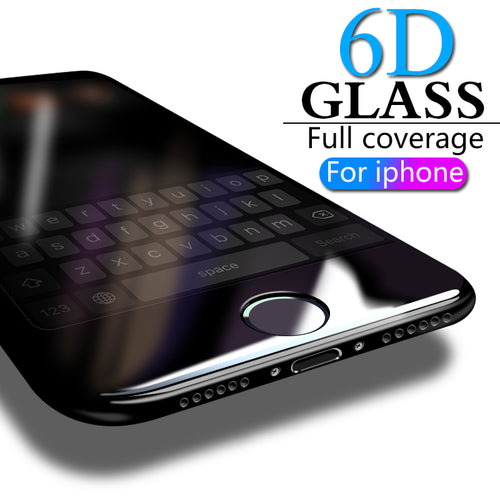 6D Full Cover Tempered Glass For iPhone 8 7 6 6S