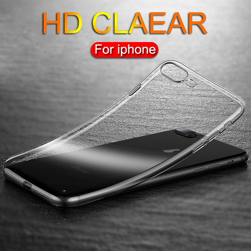 Ultra thin Clear Transparent TPU Silicone Case For iPhone